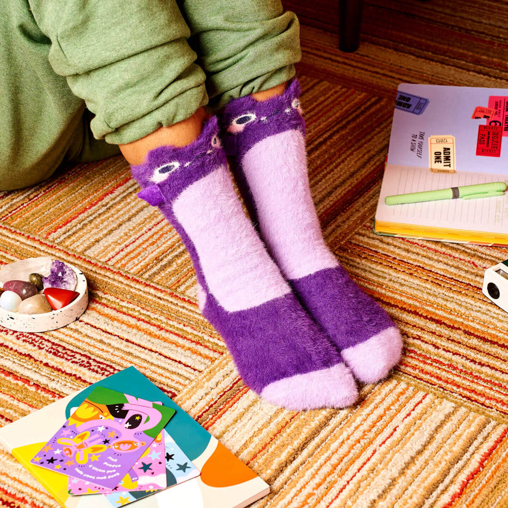 Taro Fuzzy Socks Tiny Protectors | Official Store